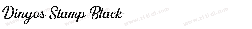 Dingos Stamp Black字体转换